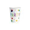 8 Bicchieri carta 250ml hb confetti sup