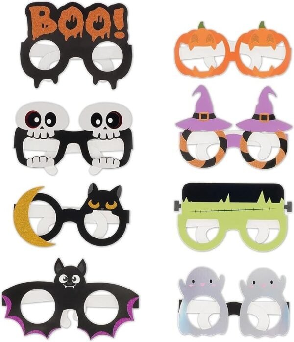 8 OCCHIALI DI CARTA HALLOWEEN -
PARTY EYEGLASSES