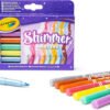8 pennarelli glitter