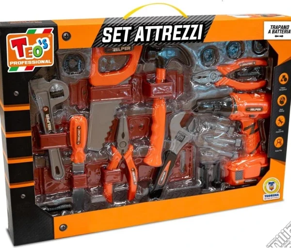 TEO'S - SET MECCANICO TRAPANO A BATTERIA