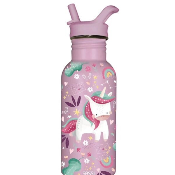 UNICORN - STAINLESS STEEL BOTTLE - 500 ML .