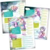 Libro da colorare con pagine nere 6 pz