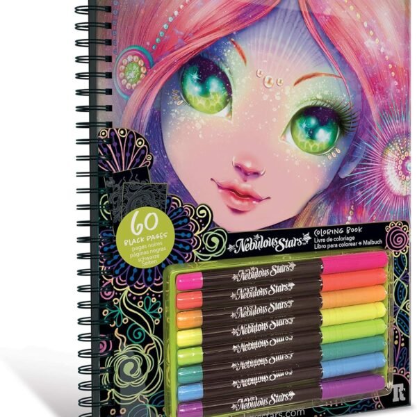 Libro da colorare con pagine nere 6 pz
