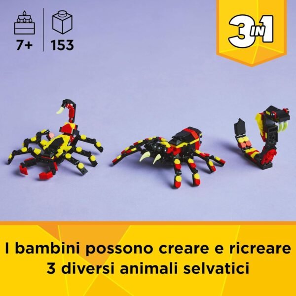 LEGO CREATOR ANIMALI SELVATICI: RAGNO TRASFORMISTA 31159