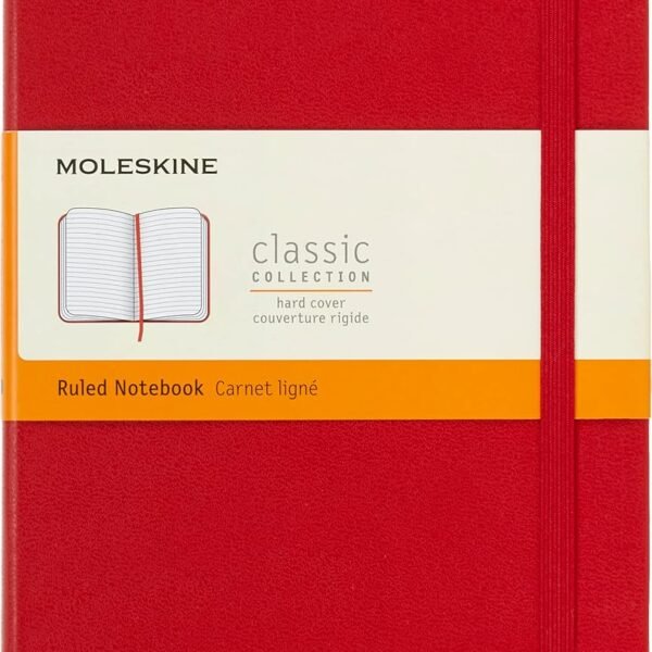 TACCUINO LG C.RIGIDA RIGHE ROSSO MOLESKINE