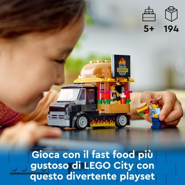 Lego city furgone degli hamburger 60404