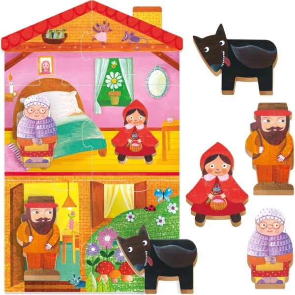 Montessori first puzzle little red riding hood