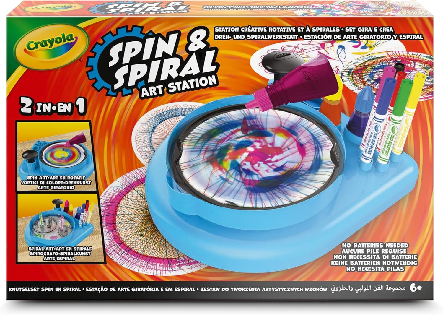 Spin & spiral art station - super set gira & crea - immagine 2