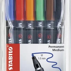 843/6 STABILO OHPen M permanente ast.6 col.
