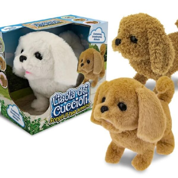 ISOLA DEI CUCCIOLI - CANE ABBAIA CAMMINA E SCONDIZ