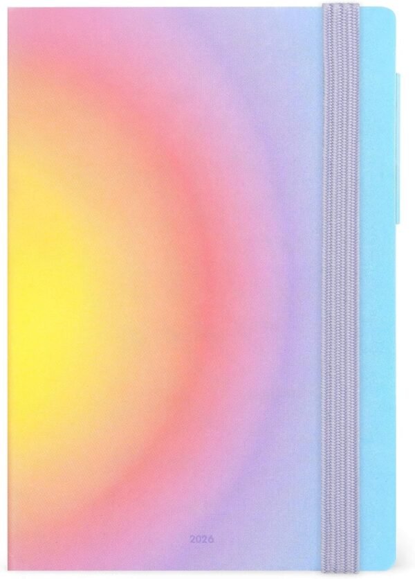 AGENDA 12 MESI - 2026 -
MEDIUM WEEKLY DIARY
WITH NOTEBOOK - AURA