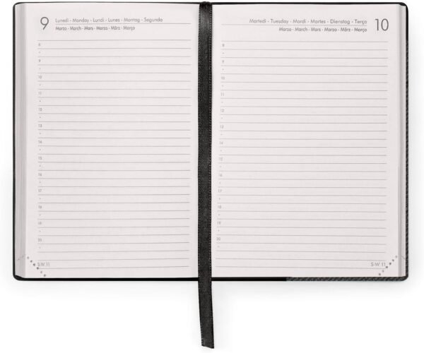 AGENDA 12 MESI - 2026 -
SMALL DAILY DIARY - DEEP GRAPHITE