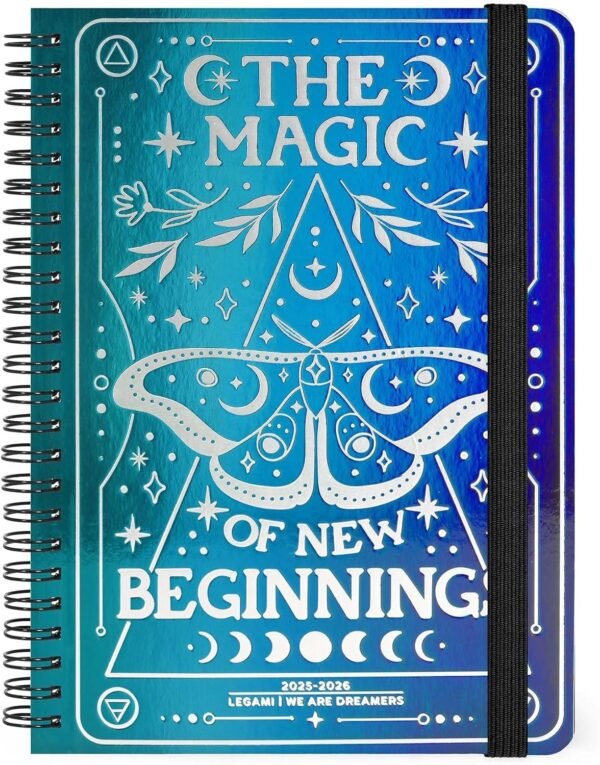 Agenda 16 mesi - 2025/2026 - large weekly spiral bound diary