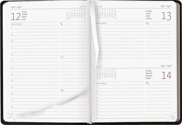 AGENDA GIORN.2024 SMALL TUCSON BLACK A.EDI.