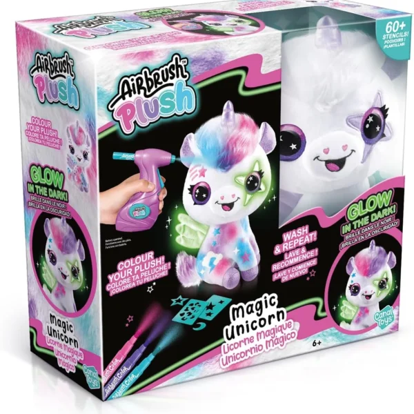 AIRBRUSH PLUSH UNICORNO