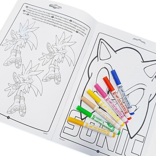 ALBUM ATTIVITA' & COLORING SONIC CRAYOLA