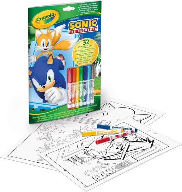 ALBUM ATTIVITA' & COLORING SONIC CRAYOLA