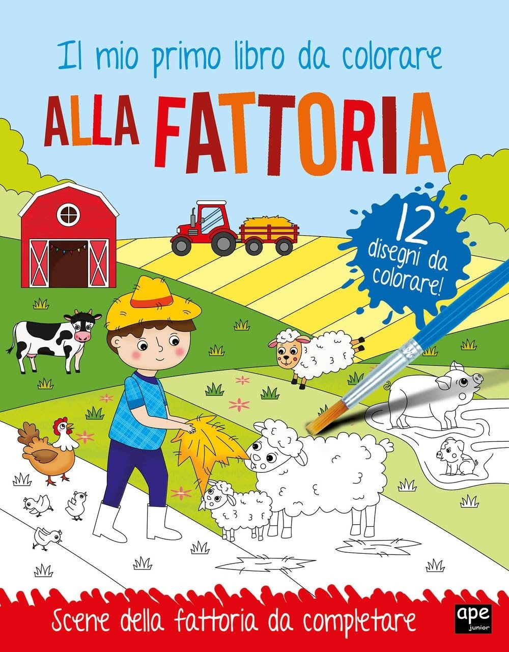 Alla fattoria, il mio primo libro da colorare