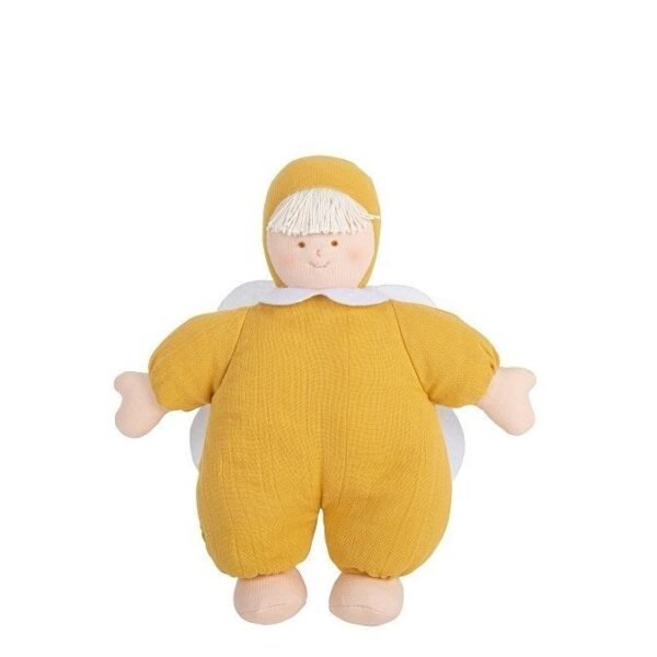 Angel Comforter with Rattle 20Cm - Curry Linen