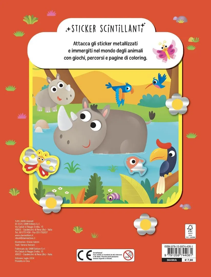 Animali- stikers scintillanti - immagine 2