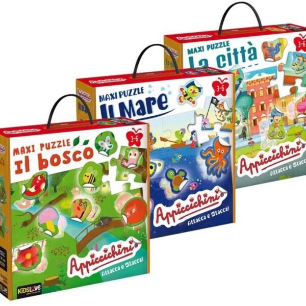 APPICCICHINI ATTACCA E STACCA MAXI PUZZLE IL BOSCO 48PZ