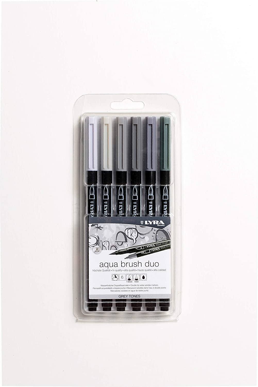 Aqua brush duo grey tones set