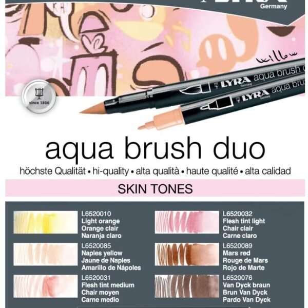 Aqua brush duo skin tones set