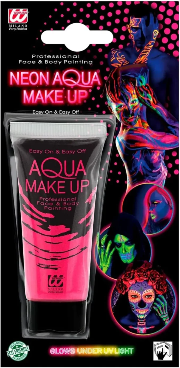 "AQUA MAKE-UP ROSA FLUORESCENTE IN TUBO" 30 mL