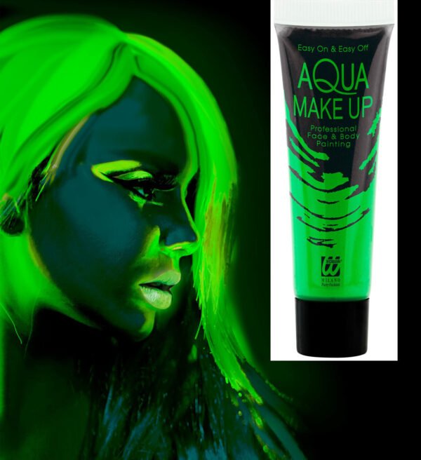 "AQUA MAKE-UP VERDE FLUORESCENTE IN TUBO" 30 mL