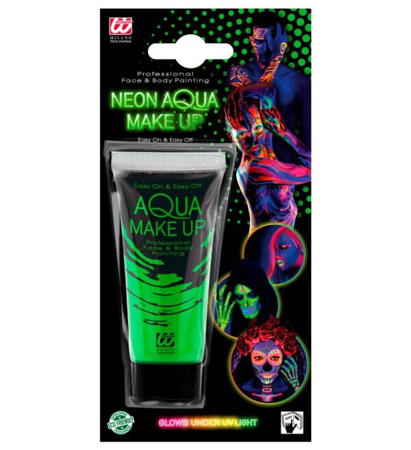 "AQUA MAKE-UP VERDE FLUORESCENTE IN TUBO" 30 mL