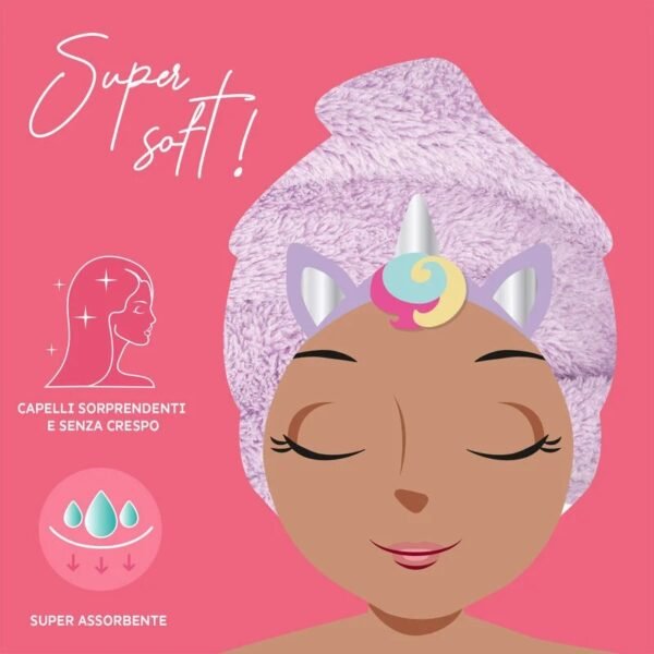 ASCIUGAMANO CAPELLI
TURBANTE - LOVE MY HAIR - UNICORN