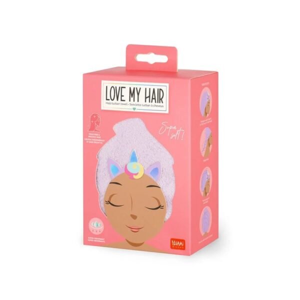ASCIUGAMANO CAPELLI
TURBANTE - LOVE MY HAIR - UNICORN