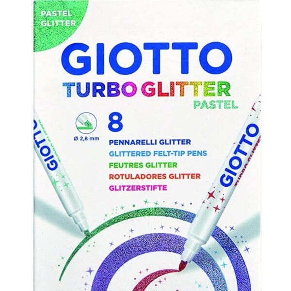 AST 8 GIOTTO TURBO GLITTER PASTEL