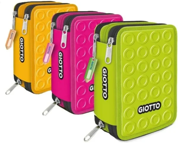 ASTUCCIO 3ZIP STILNOVO GIOTTO - colori astuccio assortiti