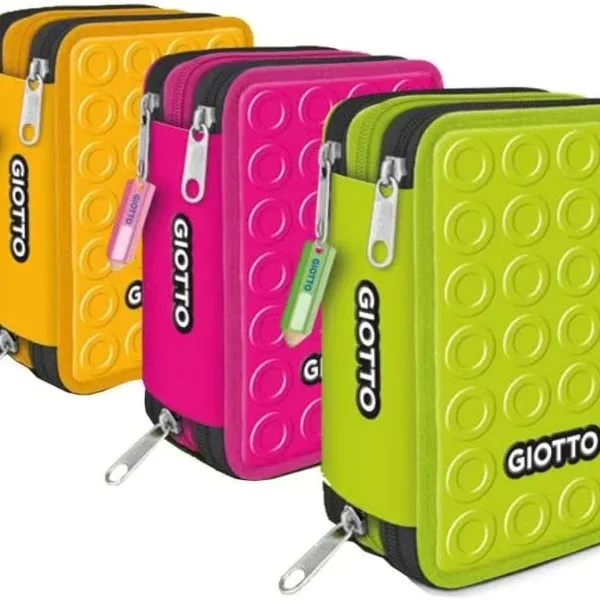 ASTUCCIO 3ZIP STILNOVO GIOTTO - colori astuccio assortiti
