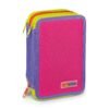 Astuccio Scuola con 3 Scomparti - Saccuccioli con Materiale Scolastico Lebez