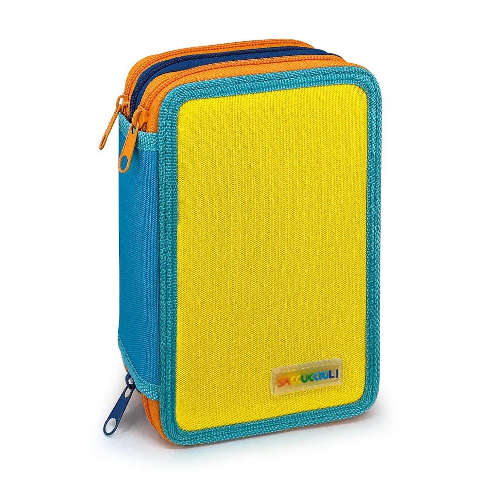 Astuccio Scuola con 3 Scomparti - Saccuccioli con Materiale Scolastico Lebez - immagine 7