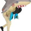 "ATTACCO SQUALO" (costume sovradimensionato gonfiabile con ventola) (4 batterie AA non incluse)