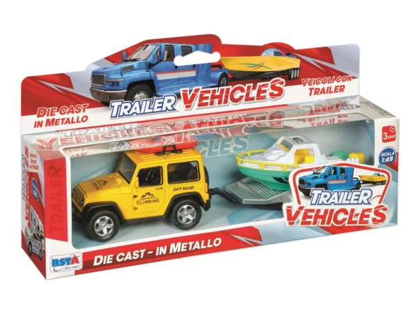 AUTO DIE CAST FUORISTRADA CARRELLO ELICOT O MOTOSCAFO O MOTOSCAFO