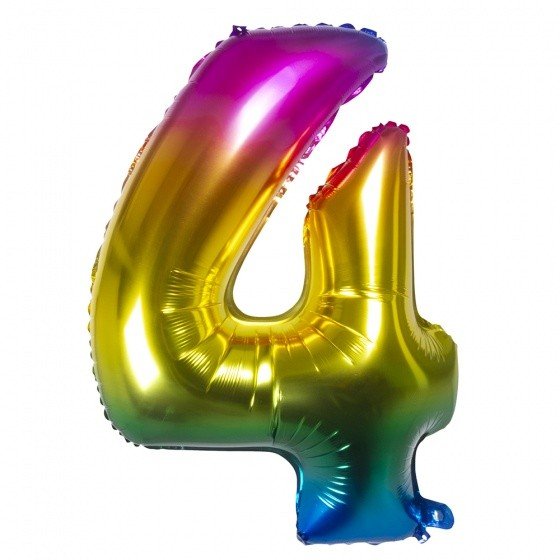 BALLOON 86 CM RAINBOW N&deg; 4 -