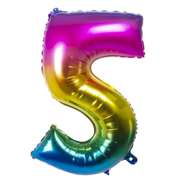 BALLOON 86 CM RAINBOW N&deg; 5