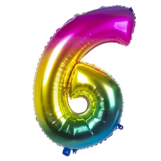 balloon-86-cm-rainbow-n-6.jpg BALLOON 86 CM RAINBOW N° 6