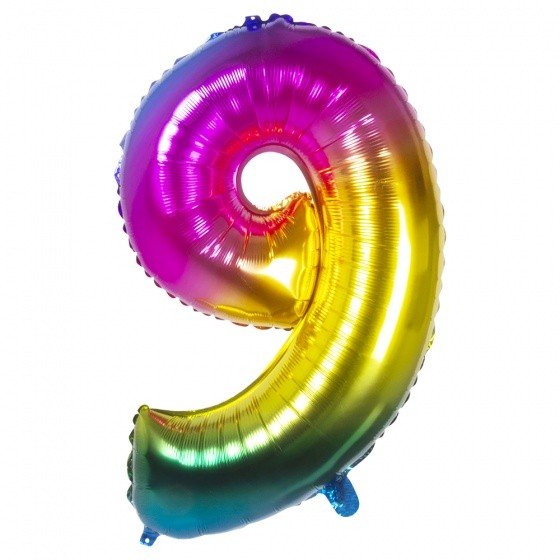 balloon-86-cm-rainbow-n-9-.jpg BALLOON 86 CM RAINBOW N° 9 -