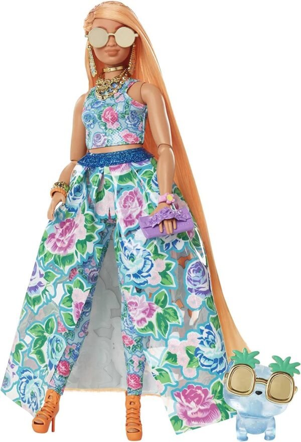 BARBIE EXTRA FANCY VESTITO FIORI HHN14