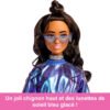 Barbie fashionista deluxe
metallic mora con vestito
azzurro