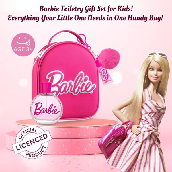 BARBIE MINI ZAINETTO+EAU DE TOILETTE 100ml.+LIP GL