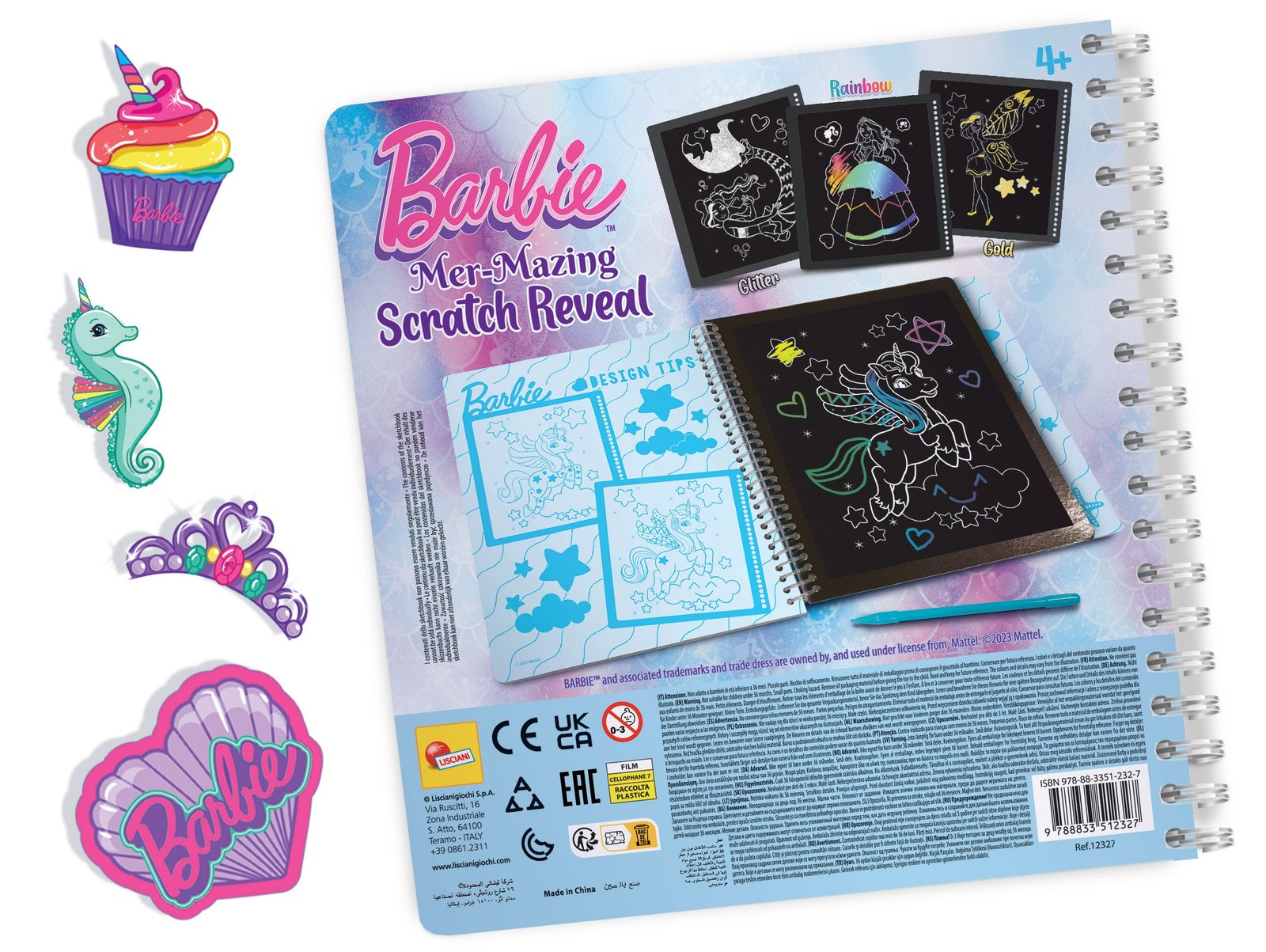 BARBIE SKETCHBOOK MER-MAZING SCRATCH REVEAL - immagine 2