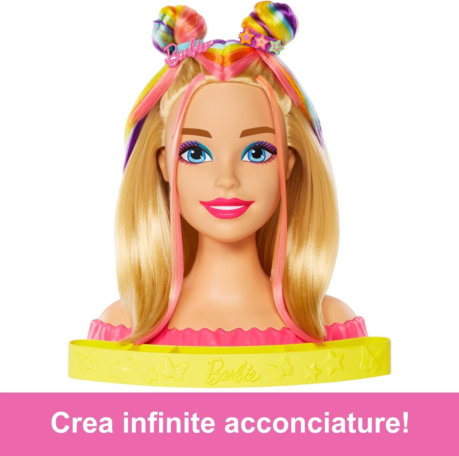 Barbie Styling Head Capelli Arcobaleno HMD78 - immagine 4