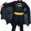 BATMAN COSTUME REVERSIBILE GRIGIO/NERO C/MUSCOLI 8/10 anni