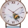 bee-watch-blue-leather-strap.jpg Bee Watch - Blue Leather Strap